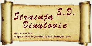 Strainja Dinulović vizit kartica
